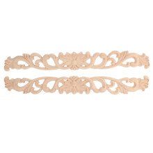 2 Pcs Wood Carved Door Lintel Decal Decorative Appliques Closet Trim