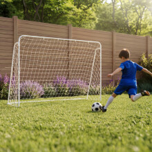 Charles Bentley 7ft x 5ft Kids Metal Football Goal Posts Net