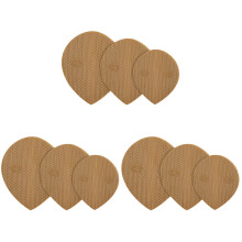 9Pièces Pads Semelle Universels Talons Résistants Couleur Marron Clair