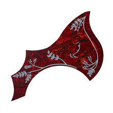 Flower And Bird Pattern Wing Shaped Guitar Self-Adhesive Pick Guard