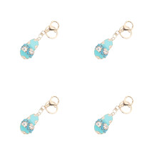 4Pcs Lovely Cartoon Keyring Charms Metal Key Chain Decoration Bulk