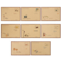 8 Pcs Small Brown Envelope Postcard Envelopes Envelops Invitation