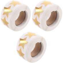 3Rouleaux Stickers Décoratifs Dorés Étoiles Pour Et Fête