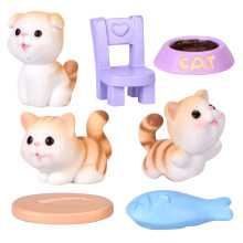 Cat Stuffed Animals Home Decoration Hand-Painted Figurines