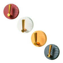 4Pcs Punch-Free Household Hooks Assorted Colors Functional Door Hooks