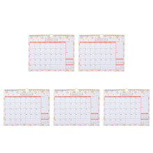 5Pcs Assorted Color Wall Calendars 2024-2025 for Home and Office Use