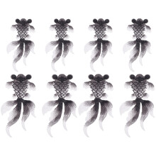8Pcs Shaped Embroidery Patches Black DIY Clothing Accessories