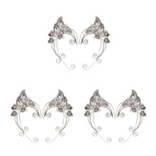 3 Pairs Elf Ears Jewellery Cuffs Earrings For Women Costume Jewelry