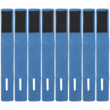8Pcs Durable Blue Fishing Pole Tie Bands Elastic Wraps for Rods