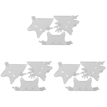 3Ensembles Dies Animal Chat Métal Argenté Pour Cartes DIY