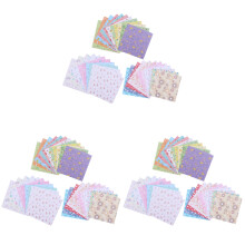 3 Sets Sky Origami Colored Paper Child Printed Diy Folding