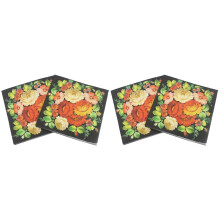 40Pcs Printed Floral Napkins Paper Multi Tissue Eco