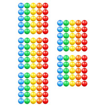 500Pièces Capsules Rondes Colorées Pour Jeux Animations