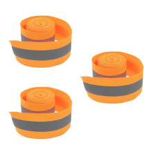 3Rouleaux Tissu Réfléchissant Orange Couture Plein Air