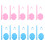 20Pièces Support D'affichage En Plastique Couleurs Variées 1