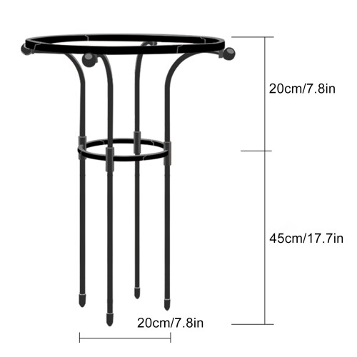 Plastic Coated Steel Plant Trellis 95cm 2