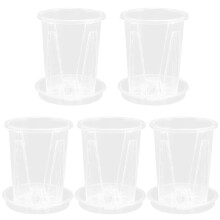 Orchid Pots Nursery Pots Transparent 5set 12.0x10.0x10.0in