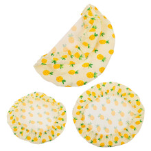 3 Pack Cotton Food Wraps Bowl Cover Cloth Covers Reusable Checkered