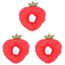 3Pcs Red Fruit Design Cat Recovery Collar Comfortable Anti-Bite Cone