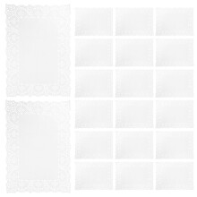 280Stk Dekorative Papier-Spitzenmatten Weiß Für Tablett Und Festdeko