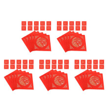 100Pcs Chinese Red Xuan Paper for Lunar New Year Calligraphy Practice