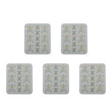 5Pcs Reusable Blue Silicone Frog Baking Molds for Cake Candy and Soap
