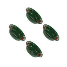 4Pcs Vintage Green Enamel Mixing Bowls Multipurpose Kitchen Bowls