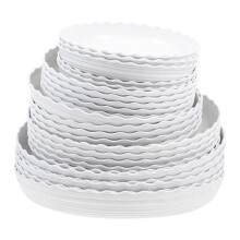 Flower Pot Bottom Tray Round 25set 6.3x6.3in