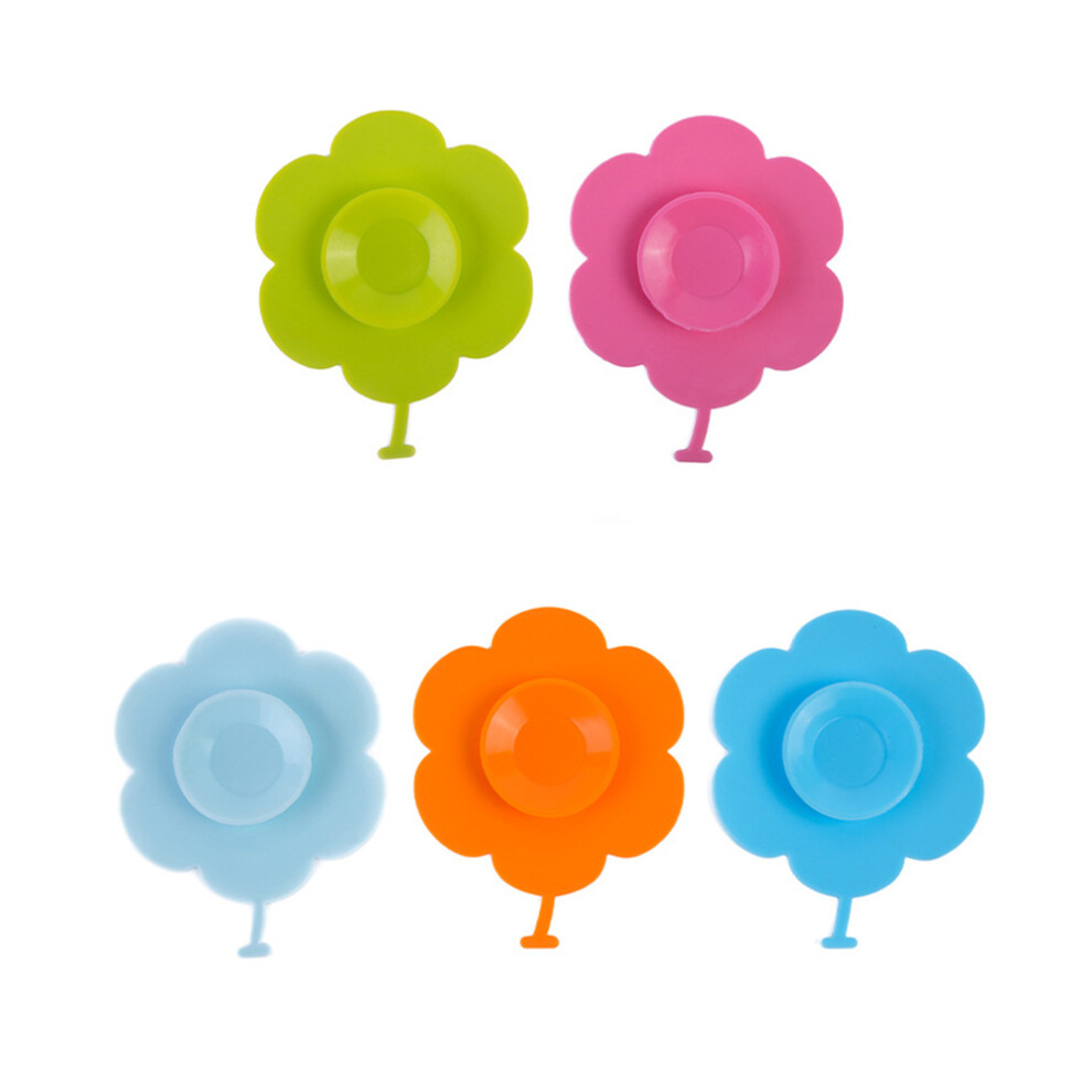 5Pcs Silicone Place Mats Assorted Color Suction Bowl Mats for Babies