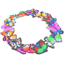 1Iron Multi-Color Butterflies Sculpture Metal Wall Hanging Decor