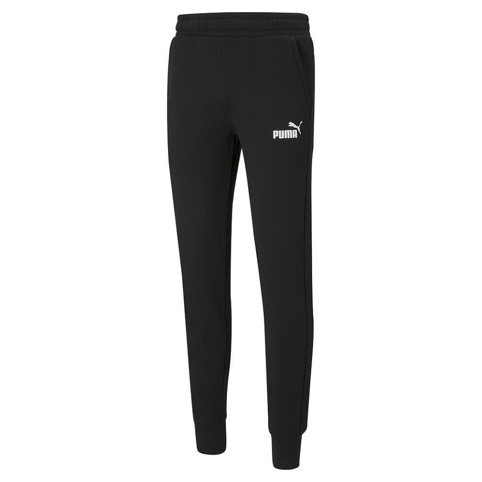 Puma Mens Ess Slim Jogging Bottoms Black