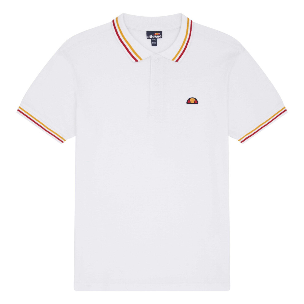 Ellesse (S, ) Mens Rooks Polo Shirt White