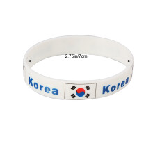 6Pcs Country Silicone Wristbands Durable Sport Wristband