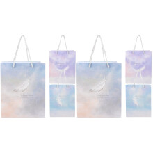 6 Pcs Small Gift Bags Paper Tote Packaging With Handles