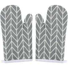 2 Pairs Cooking Oven Gloves Anti-Scald Heat Resistant Mitts Grilling