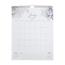 18Month Spiral Calendar 2026 Large Blocks for Family & Office