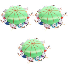 3Pcs Doll Shaped Needle Storage Case Small Needle Container for Sewing