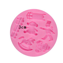 Pink Non-Stick Silicone Cake Mold DIY Fondant Mold for Baking