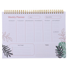 1Weekly Journal Notebook Planner Multi Color Paper Office Use Spiral
