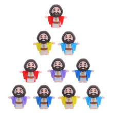 10Pcs Miniature Jesus Figurines PVC Portable Easter Party Fillers