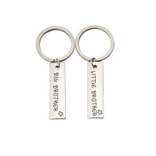 6Pcs Silver Keychains Metal Creative Key Holder Stylish Key Decoration