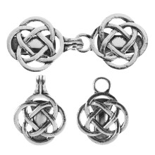 2 Pairs Retro Cardigan Collar Clips Hollow Out Clothing Clasp