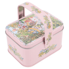 Multi Color Cute Candy Jar with Airtight Lid Metal Tin Box