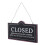 Simple Open Closed Flip Sign Wooden Square Accessory 1pcs 1