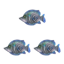 Set Of 3 Wrought Fish Pendant Ornaments Wall Decoration