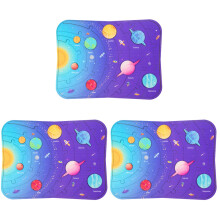 3Sets Early Education Wooden Puzzle Solar System Planets Toy for Kids