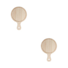 2Pcs Pizza Paddle Wooden Beige Natural Material for Home Use