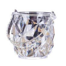 Ice Bucket Bar Buckets Clear Portable Tongs Container Acrylic Parties