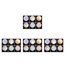 24Pcs Creative Moon Memo Pads Adhesive Paper Notes for Office Use