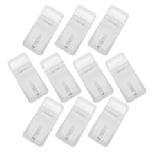 10Pcs Clear Acrylic Hasp Lock Mini Buckle Latch for Box and Cabinet